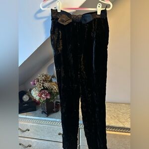 Black Friday SALE! Giorgio Armani Black Velvet Pantsuit size 44/30